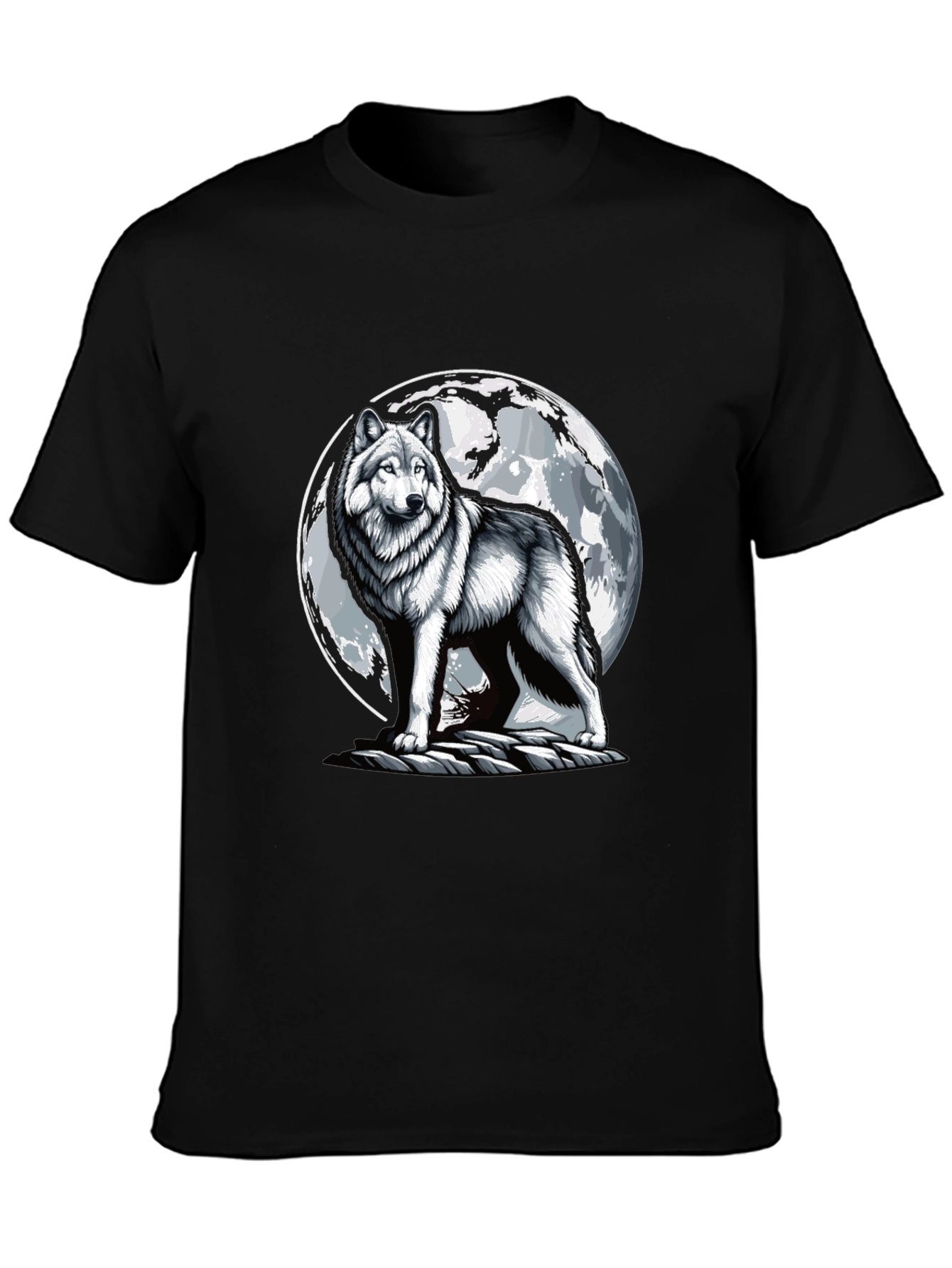 Wolf Moon T-Shirt - Animal Graphic Tee