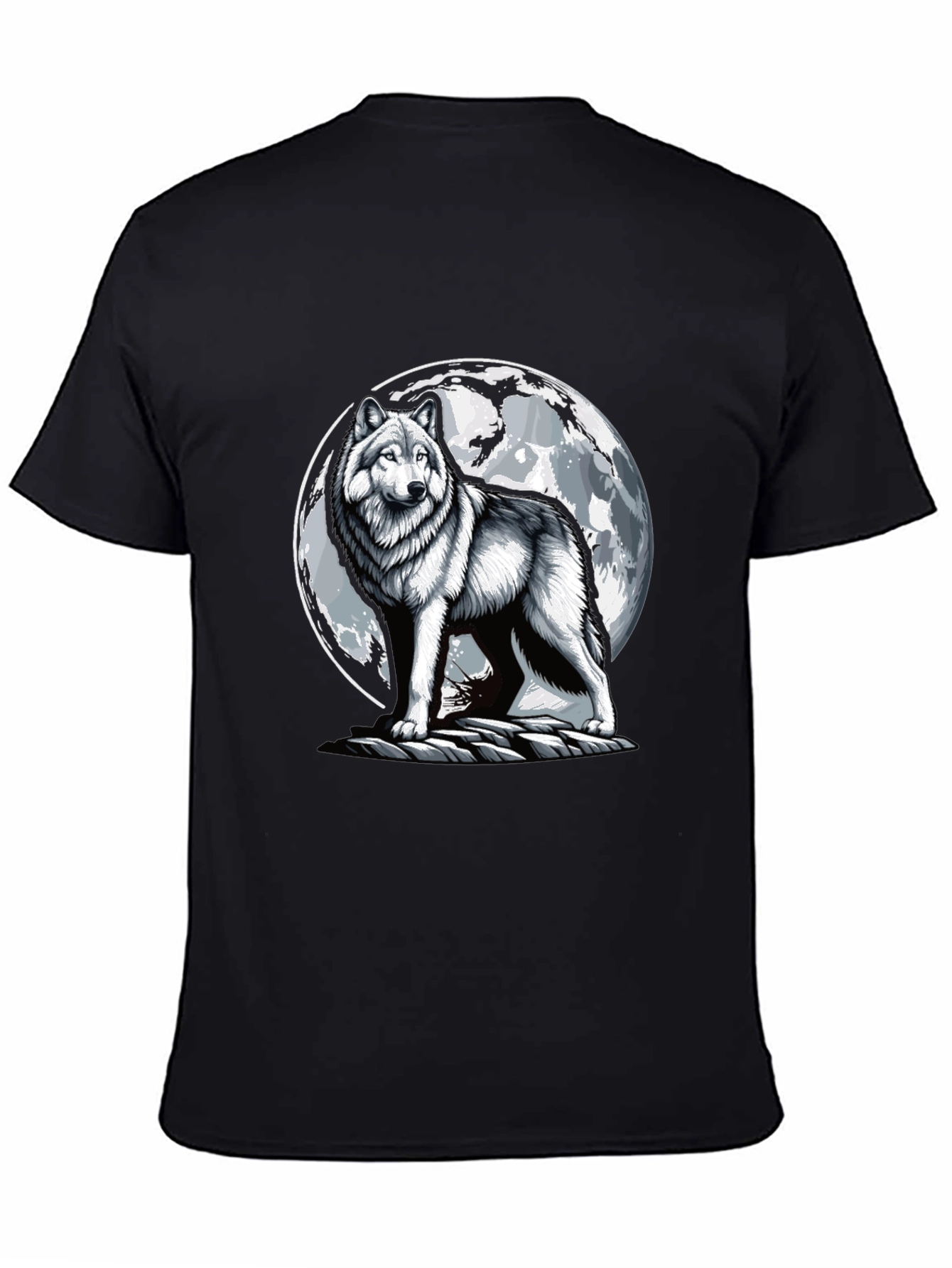 Wolf Moon T-Shirt - Animal Graphic Tee