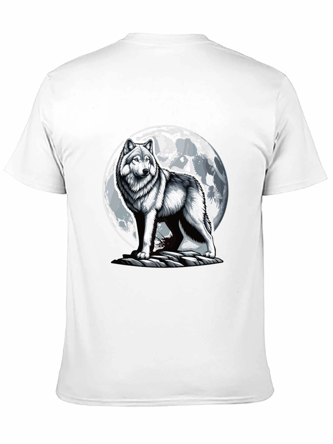 Wolf Moon T-Shirt - Animal Graphic Tee