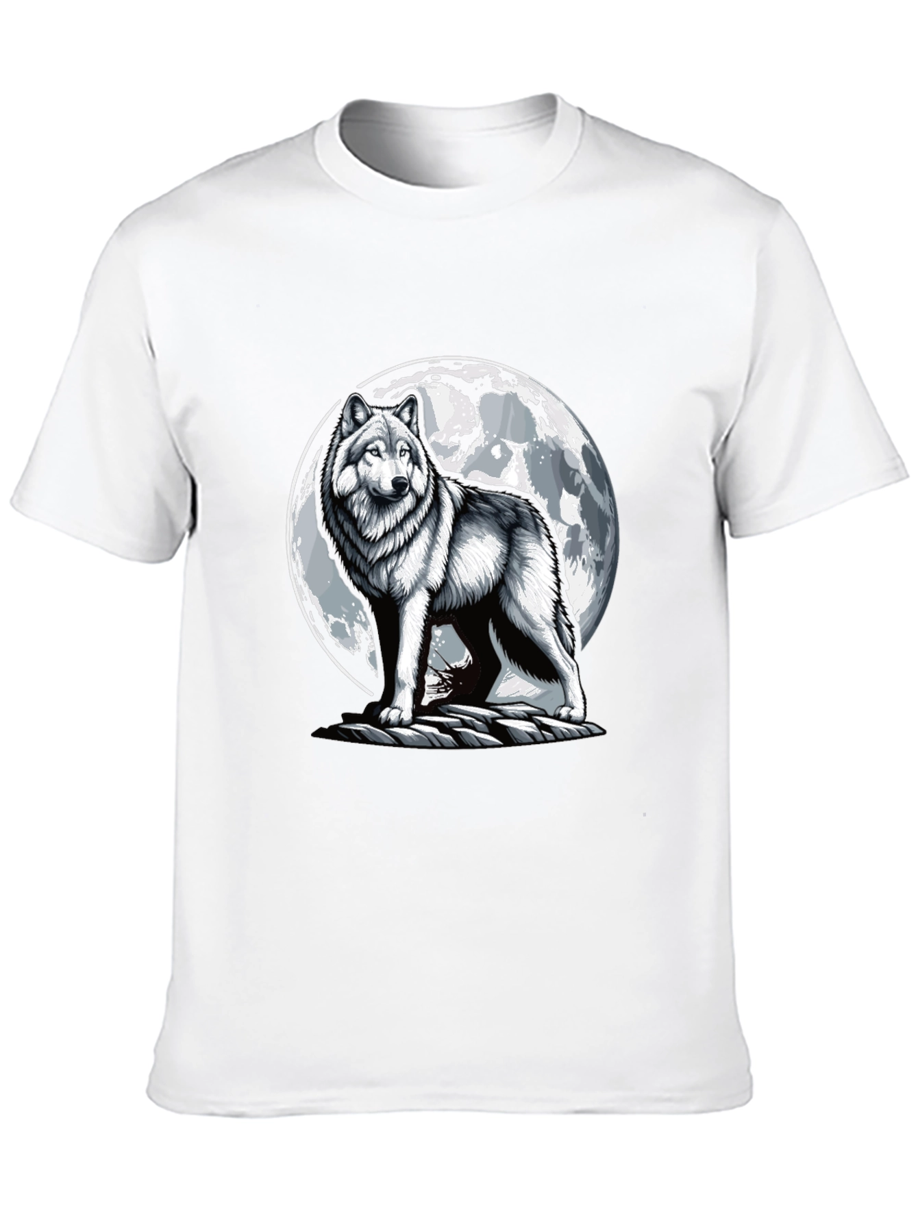 Wolf Moon T-Shirt - Animal Graphic Tee