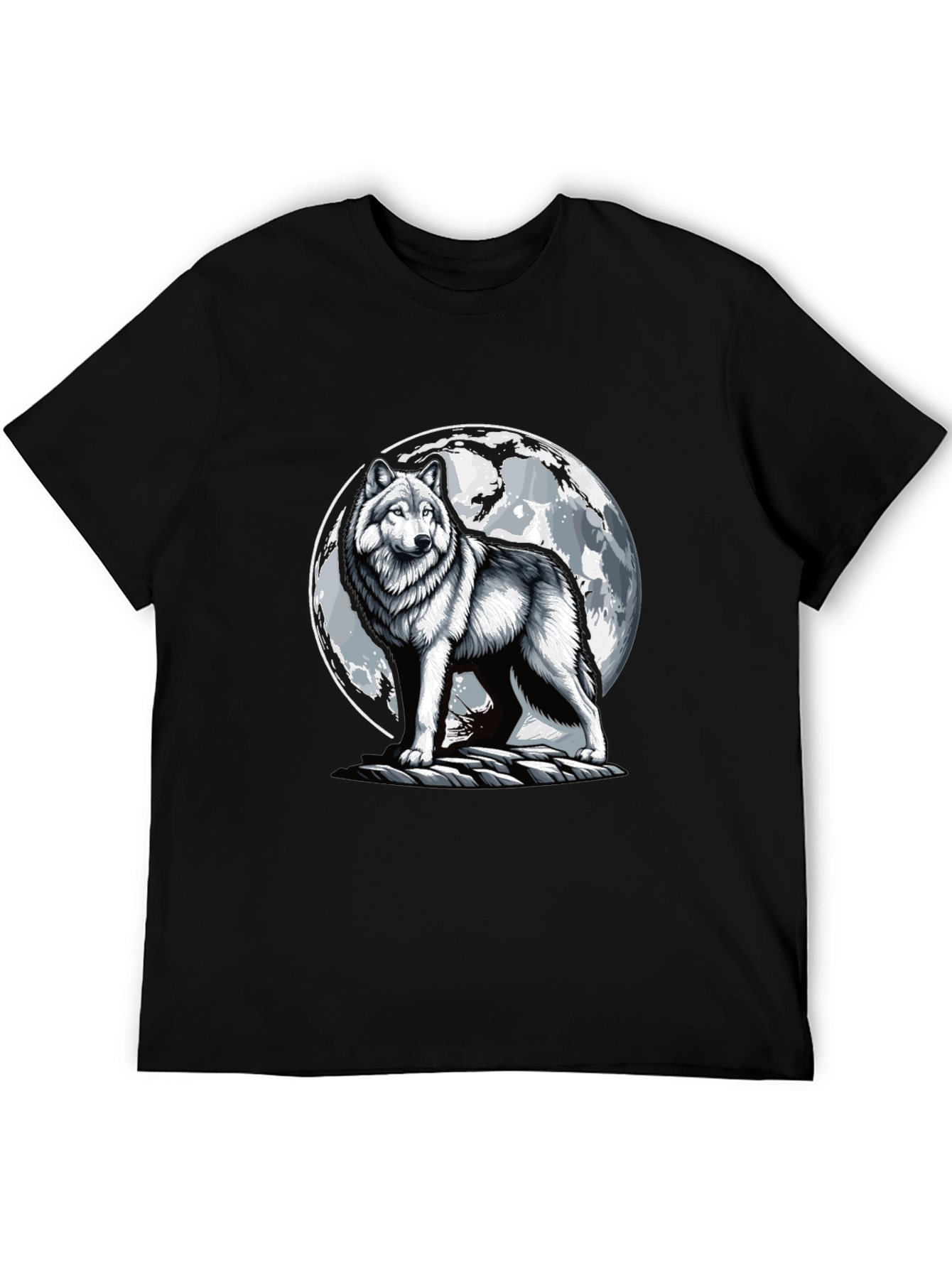 Wolf Moon T-Shirt - Animal Graphic Tee