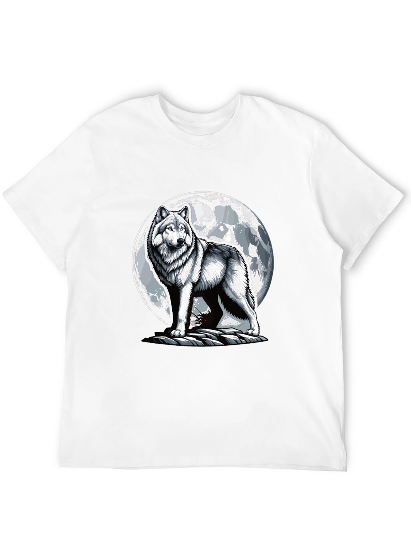 Wolf Moon T-Shirt - Animal Graphic Tee