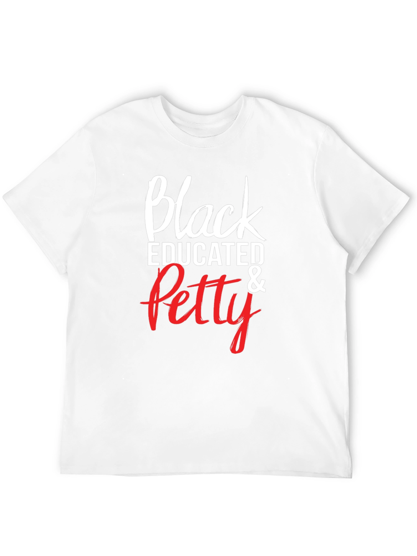 Black Educated & Petty Graphic Tee