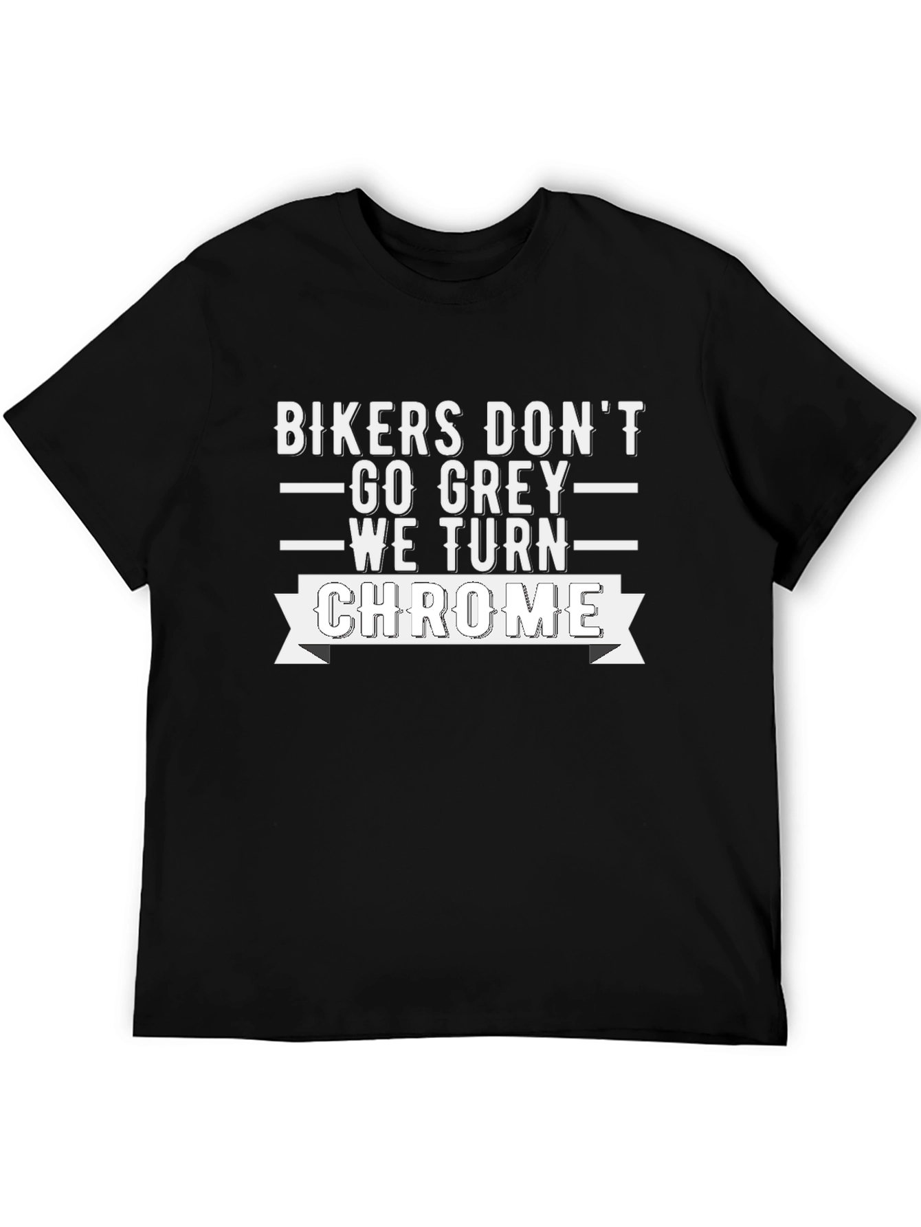Bikers Chrome T-Shirt - Motorcycle Rider Apparel
