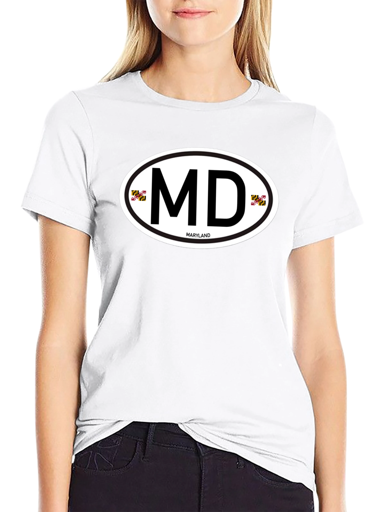 Maryland Pride Tee - MD Oval Design Shirt