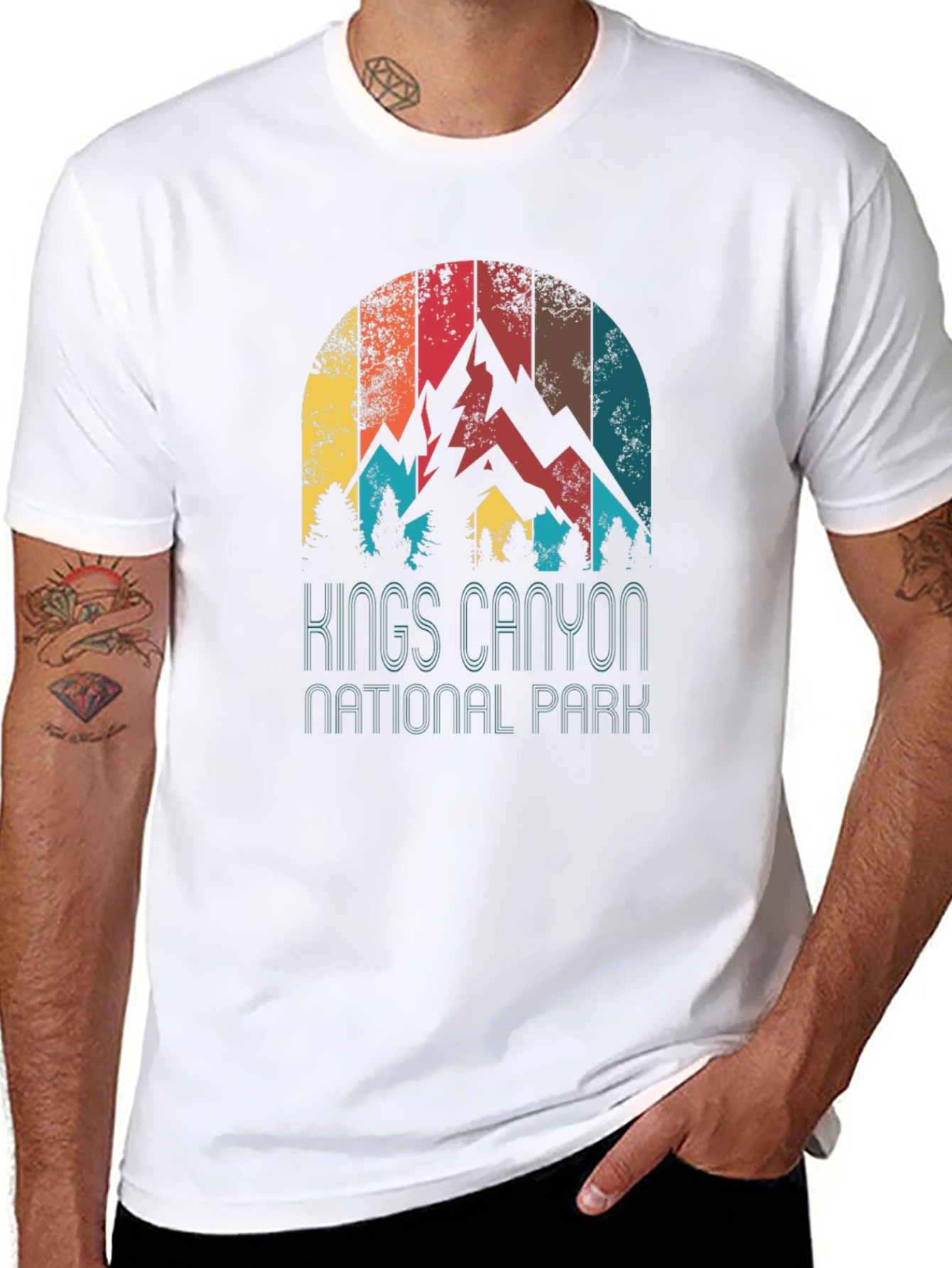 Kings Canyon National Park Retro Graphic Tee