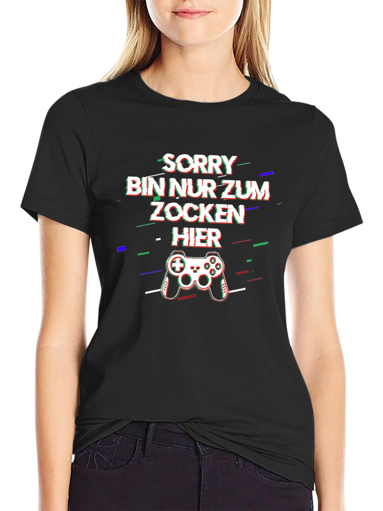 Sorry Bin Nur Zum Zocken Hier T-Shirt