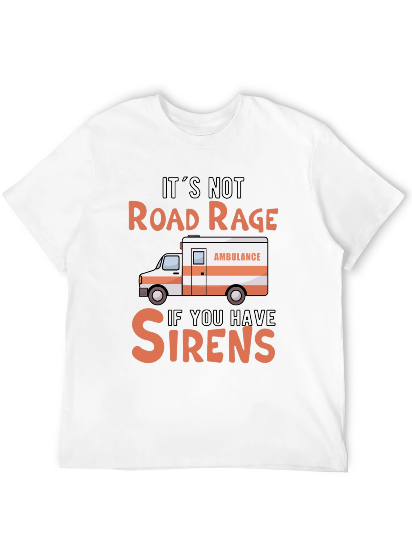 Road Rage Sirens Black Graphic T-Shirt
