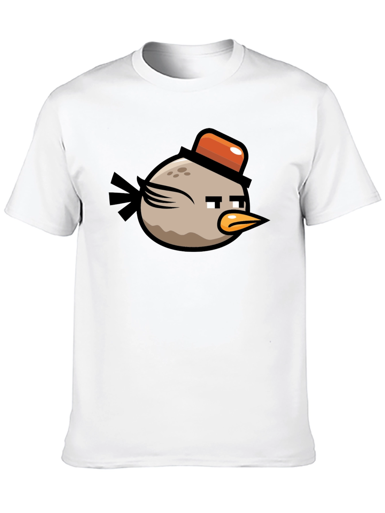 Angry Birds Bomb Character Mens Black T-Shirt