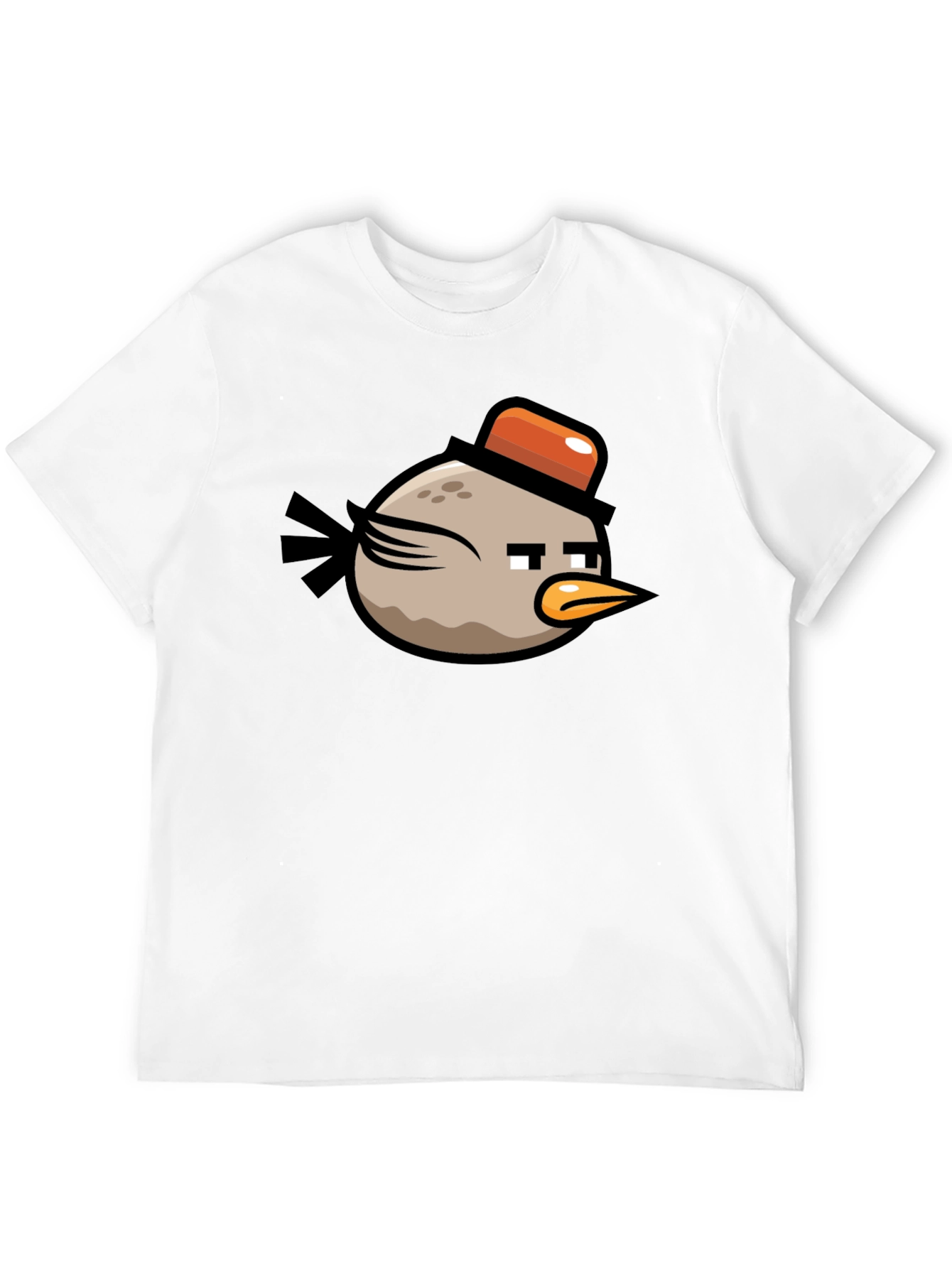 Angry Birds Bomb Character Mens Black T-Shirt
