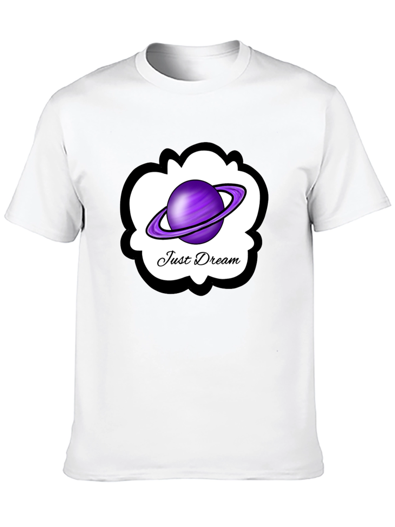 Just Dream Saturn Graphic Tee - Black