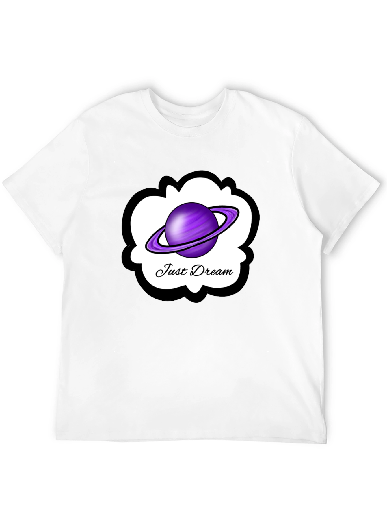 Just Dream Saturn Graphic Tee - Black