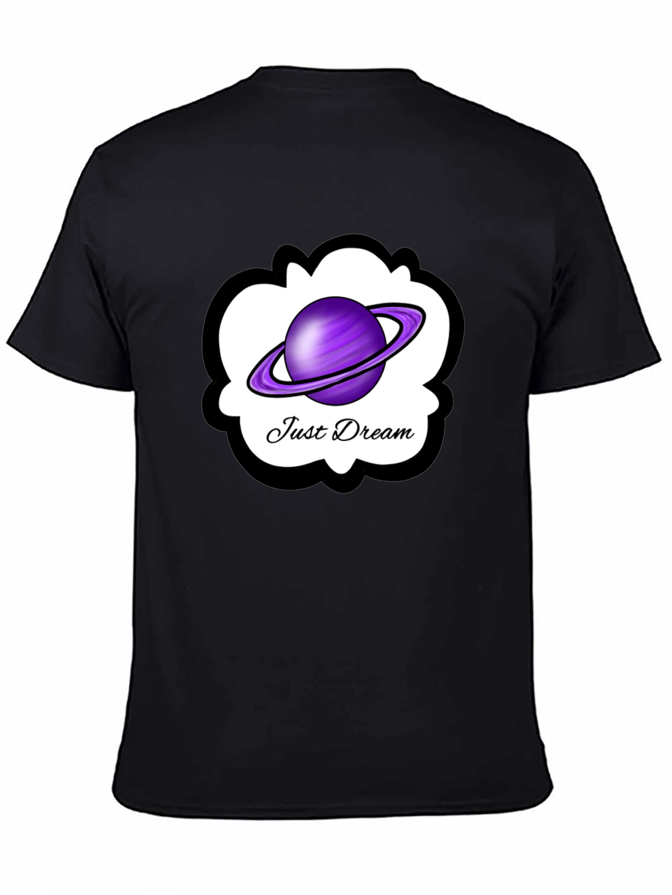Just Dream Saturn Graphic Tee - Black