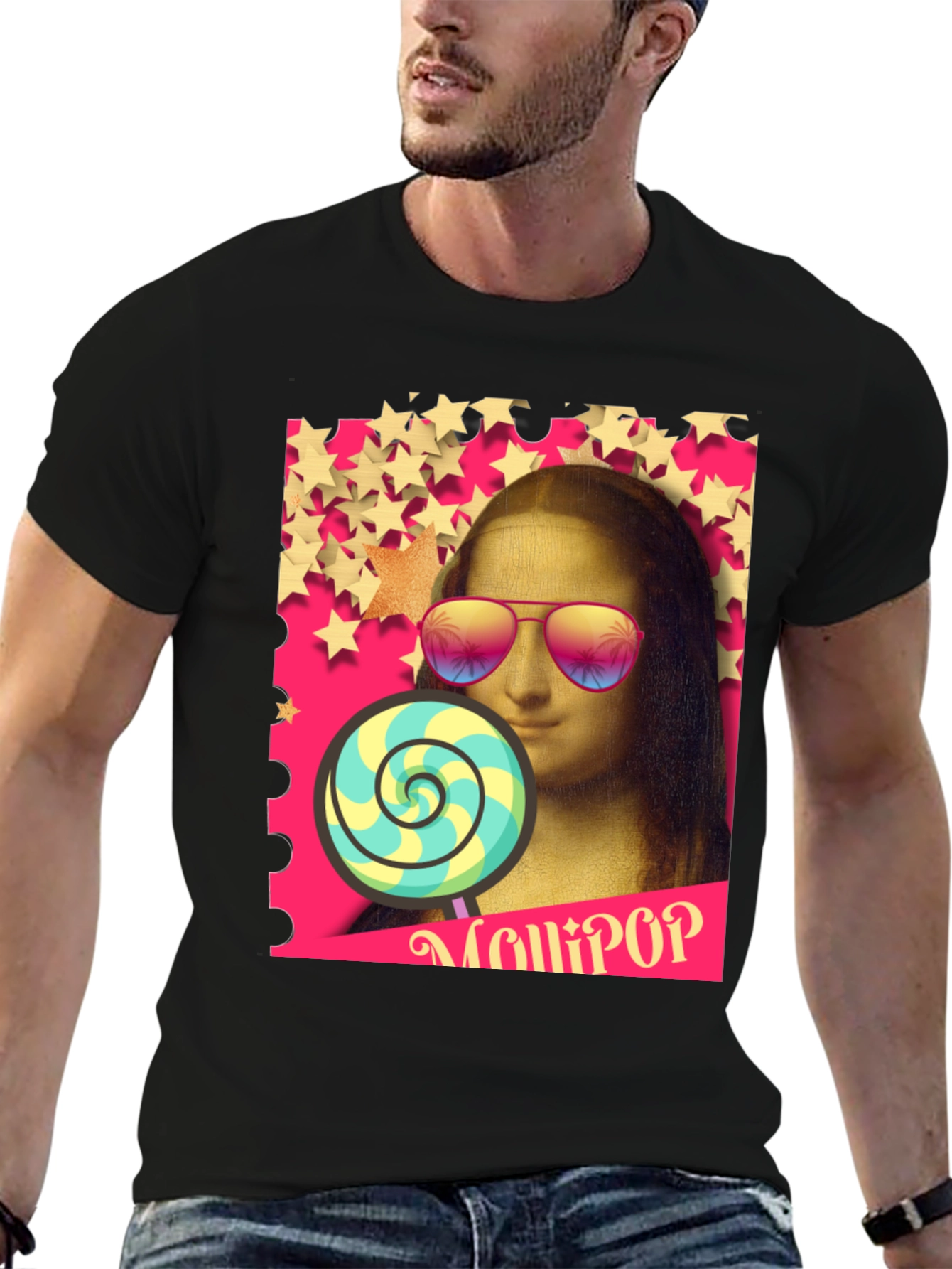 Mona Lisa Lollipop Graphic Tee
