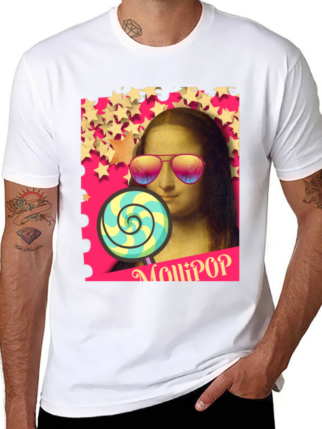 Mona Lisa Lollipop Graphic Tee