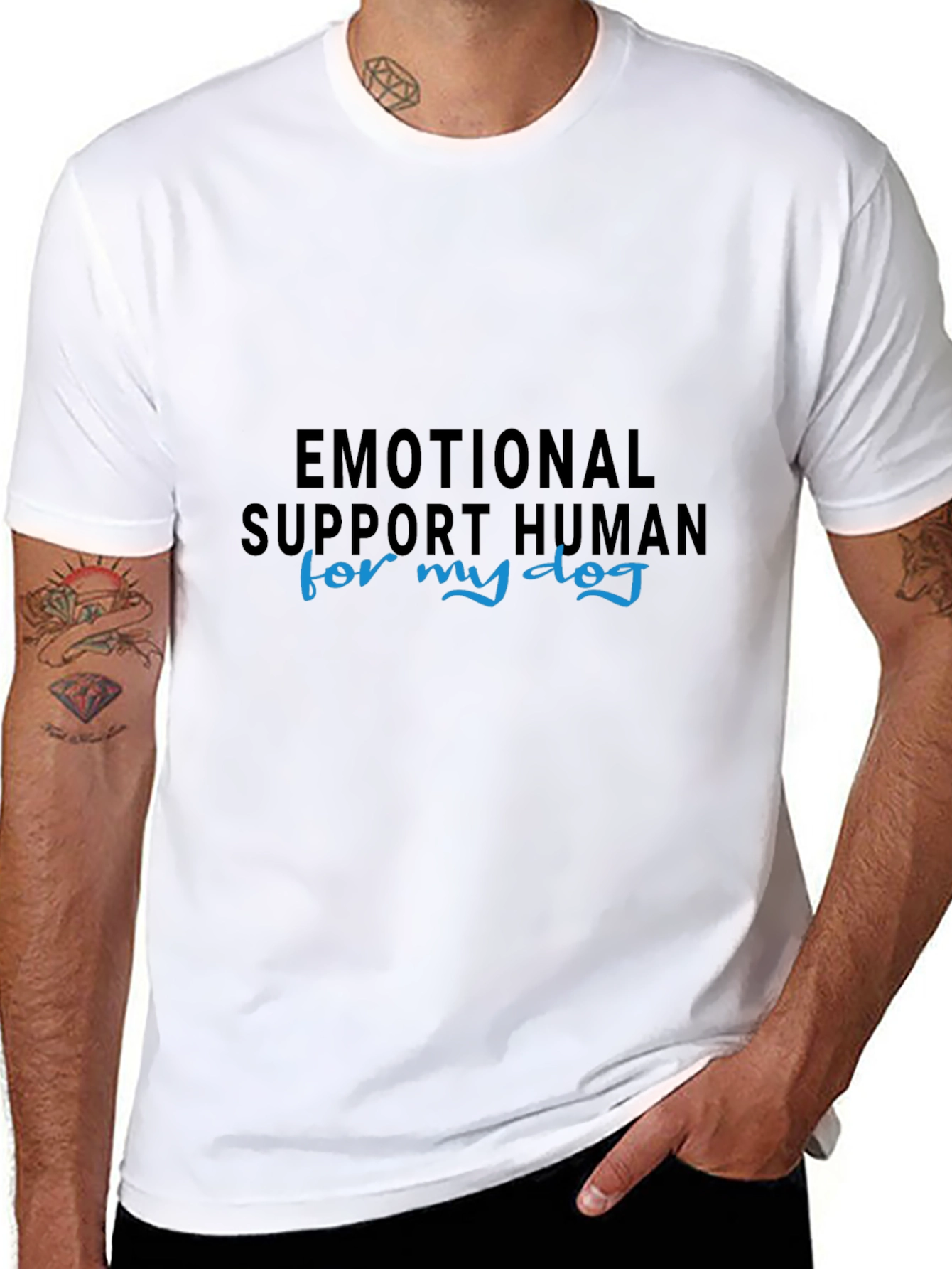 Emotional Support Human Dog Lover T-Shirt