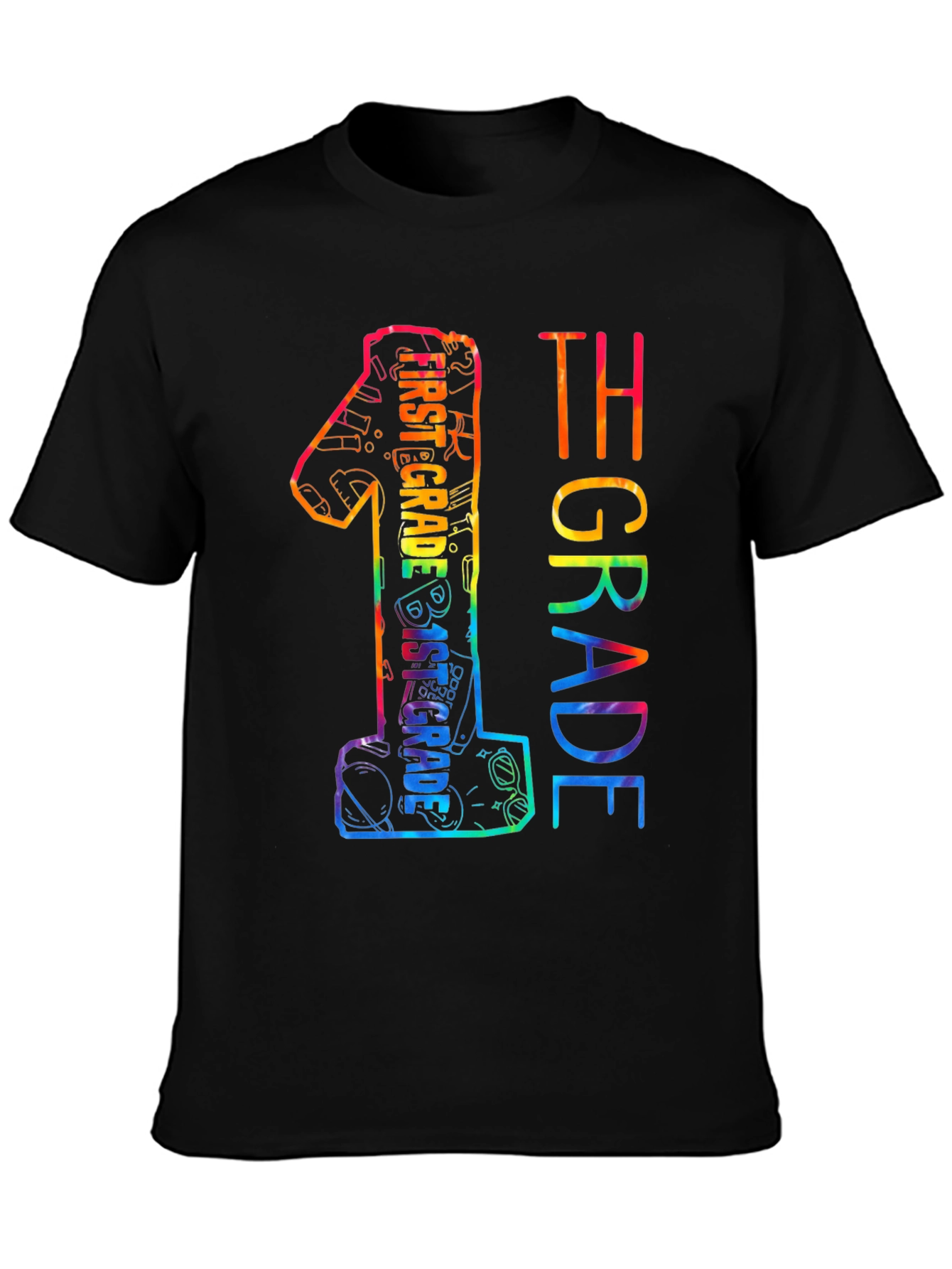 First Grade Rainbow Graphic Tee