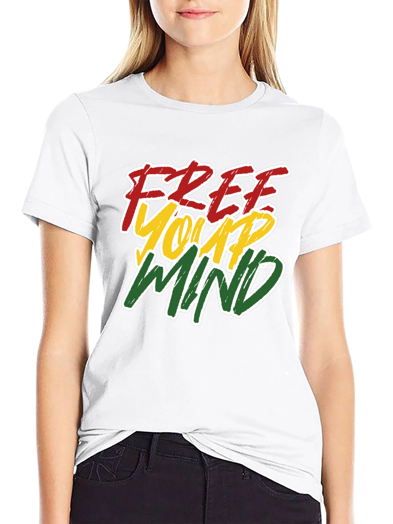 Free Your Mind Black Graphic Tee