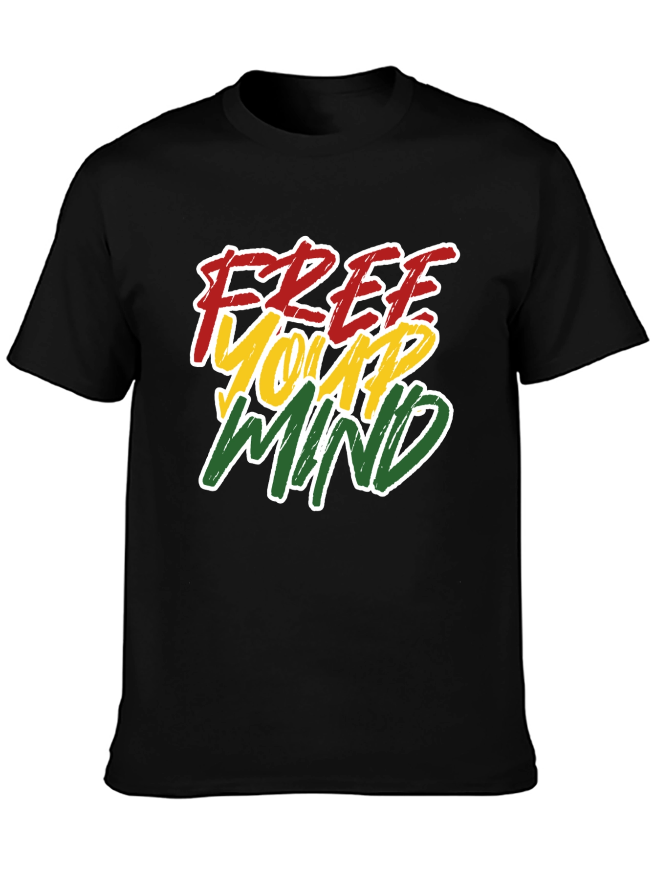 Free Your Mind Black Graphic Tee