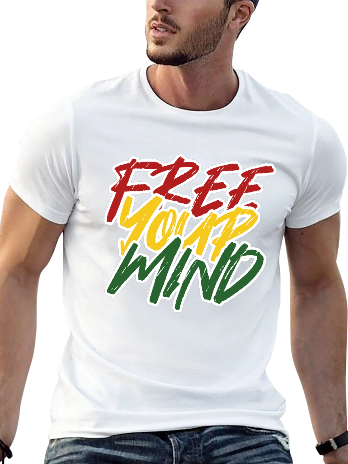 Free Your Mind Black Graphic Tee