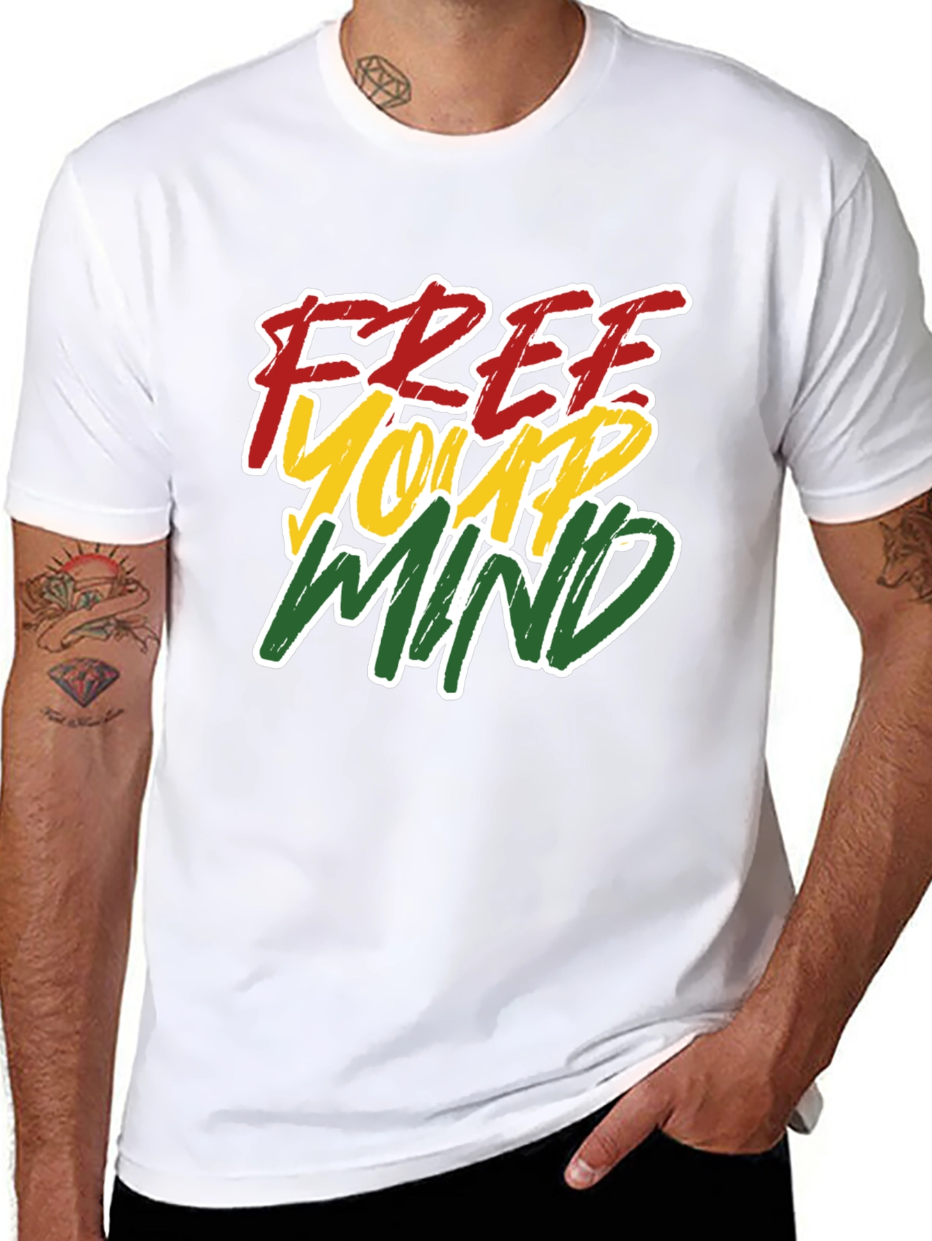 Free Your Mind Black Graphic Tee