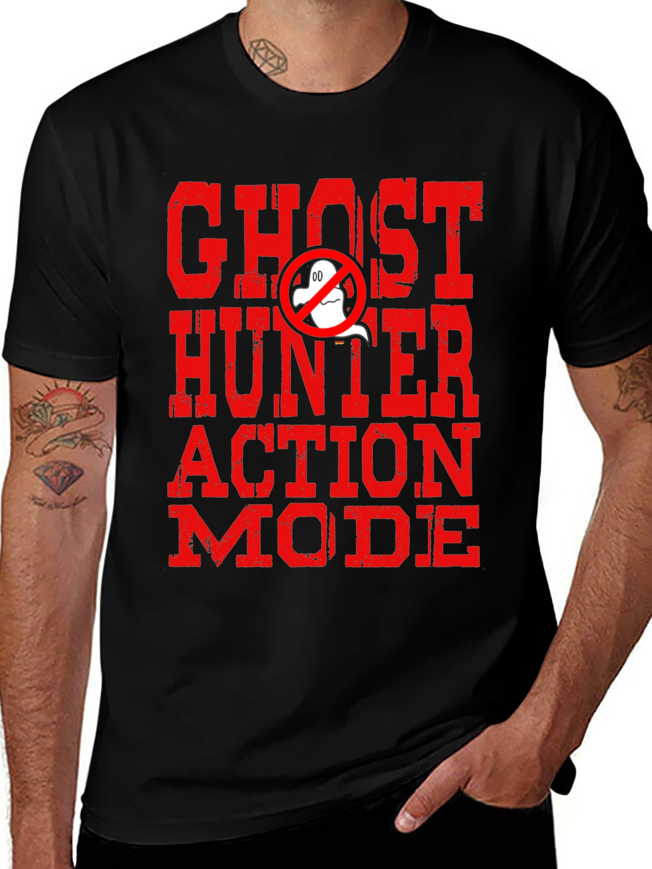 Ghost Hunter Mode Tee - Classic Graphic Print