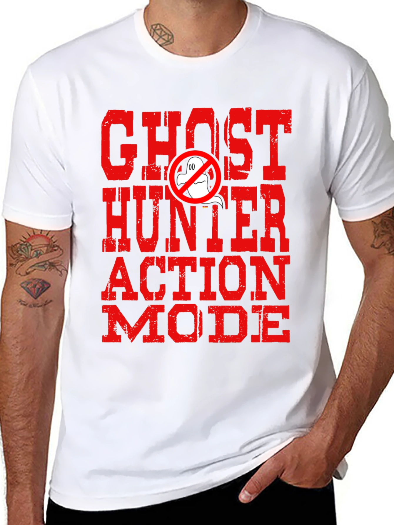 Ghost Hunter Mode Tee - Classic Graphic Print