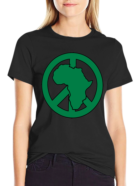 Africa Peace Sign T-Shirt - Green