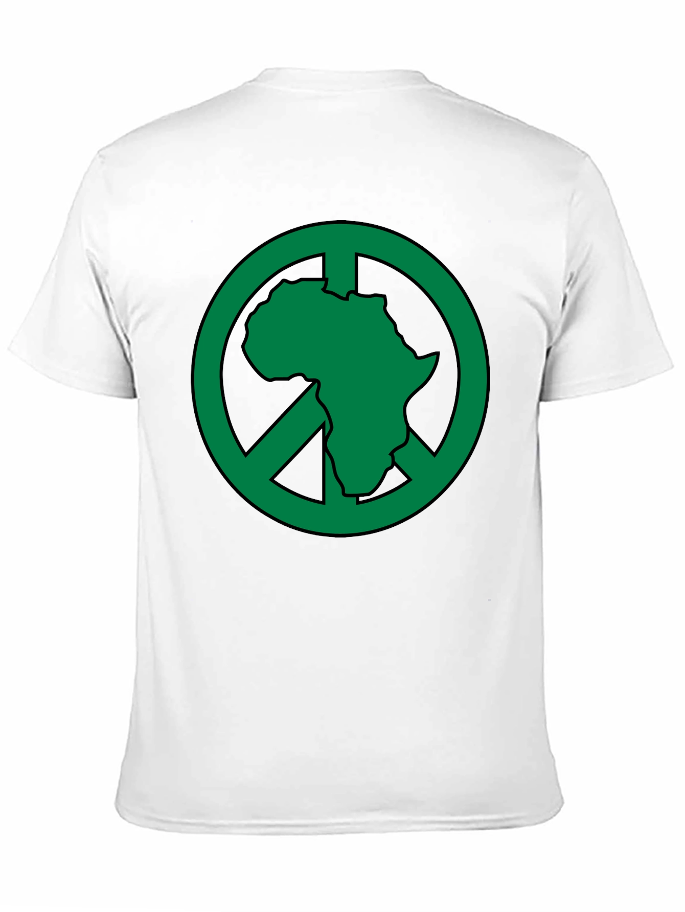 Africa Peace Sign T-Shirt - Green