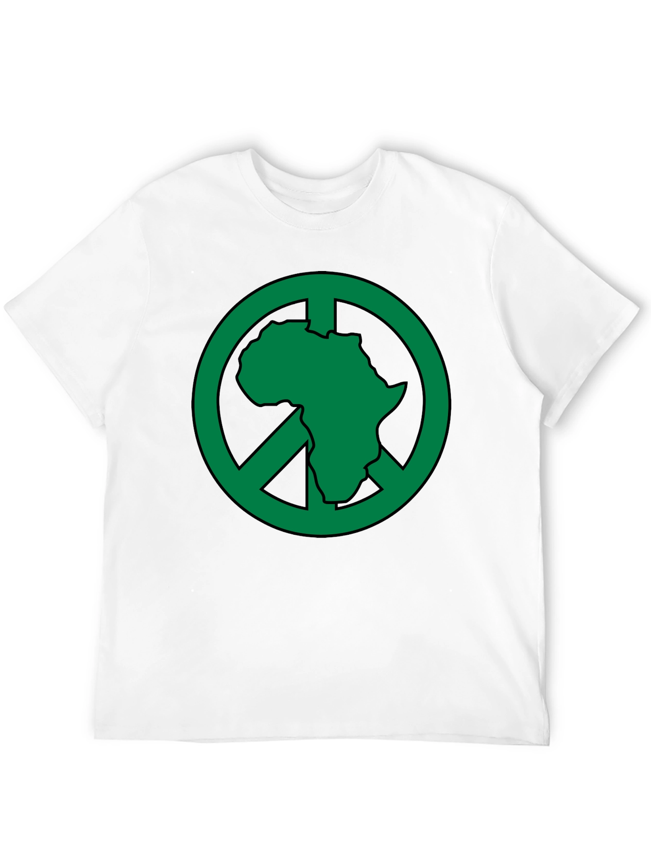Africa Peace Sign T-Shirt - Green