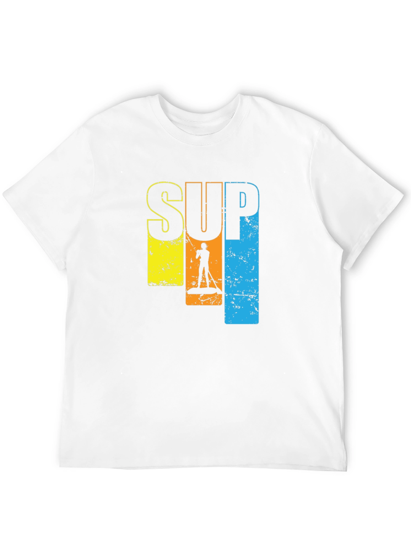 SUP Paddle Boarding Graphic T-Shirt - Black