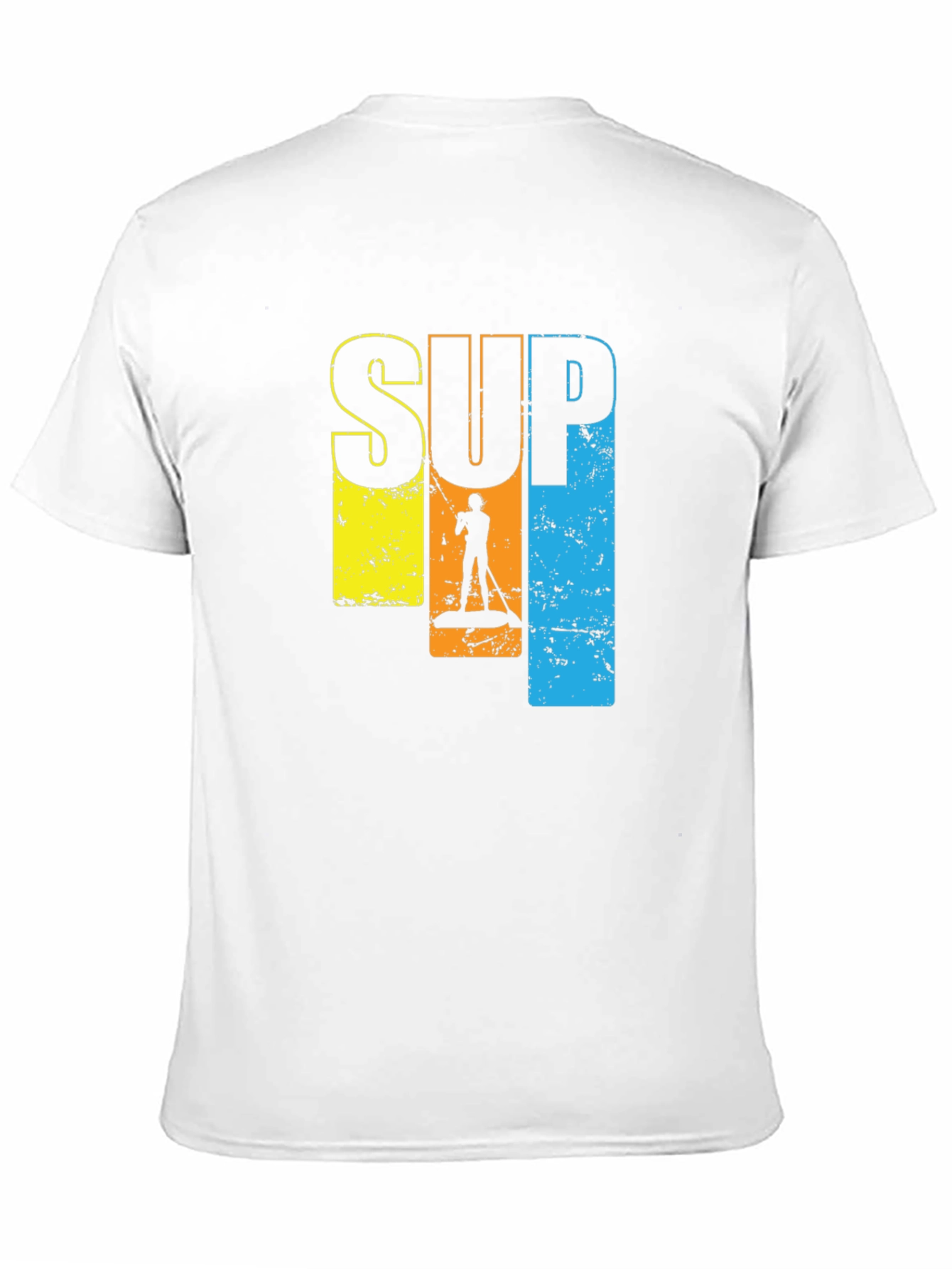 SUP Paddle Boarding Graphic T-Shirt - Black