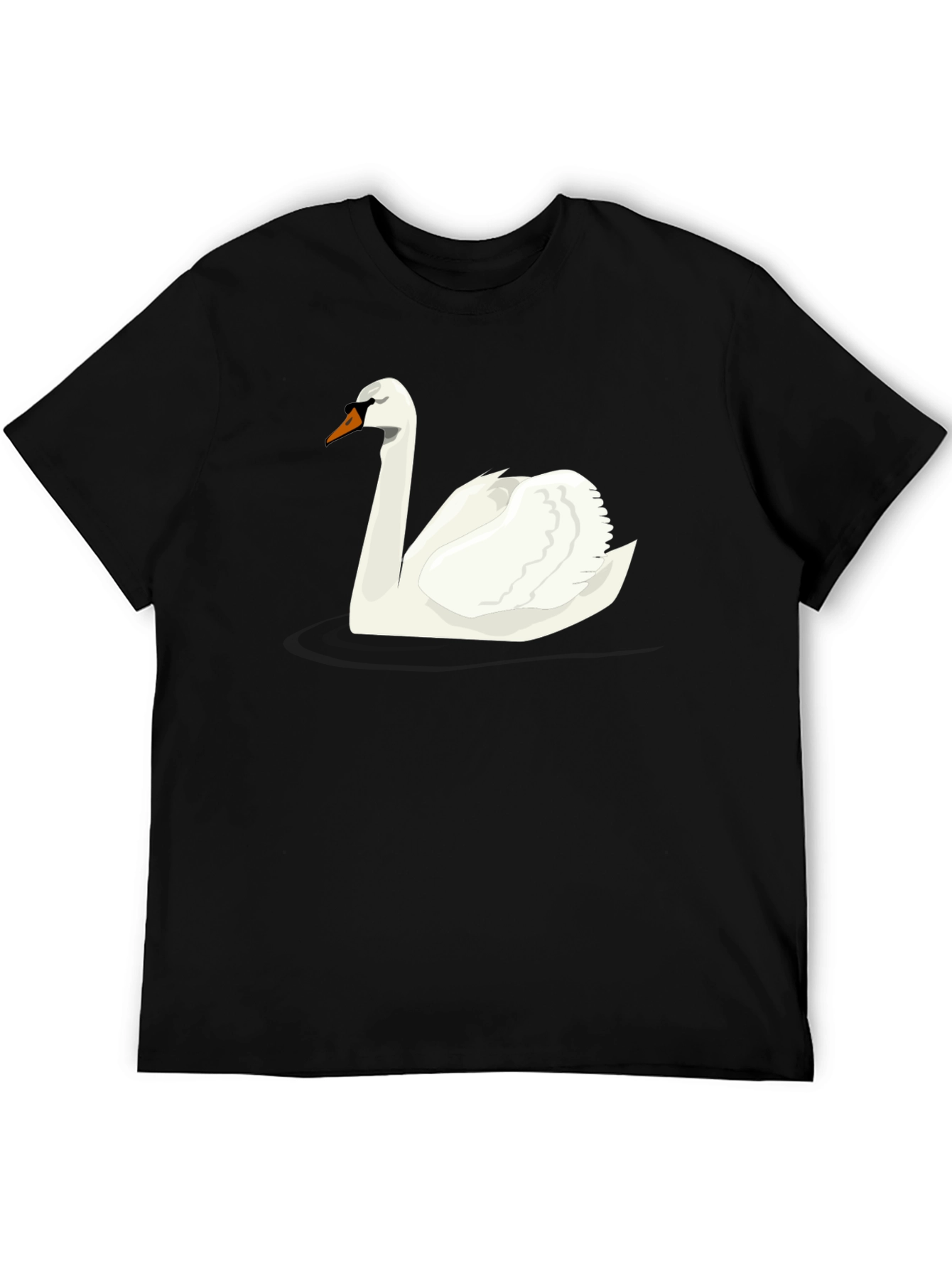 Swan Graphic Black T-Shirt
