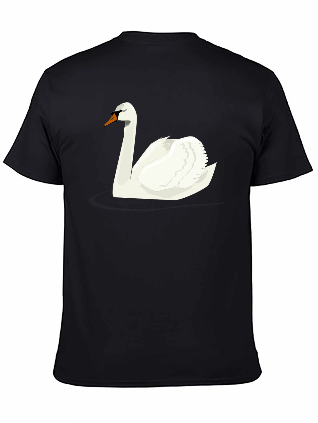 Swan Graphic Black T-Shirt