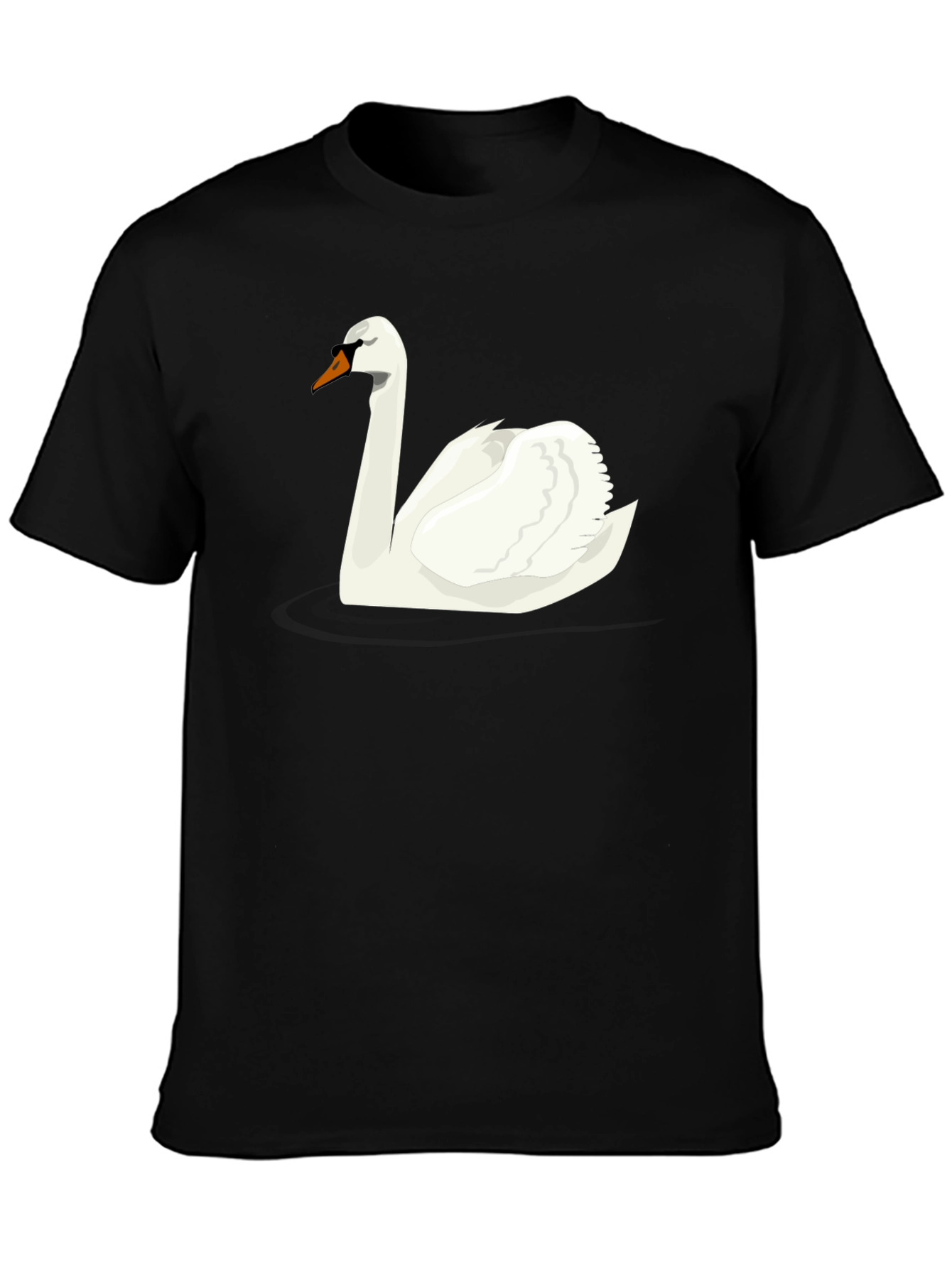 Swan Graphic Black T-Shirt