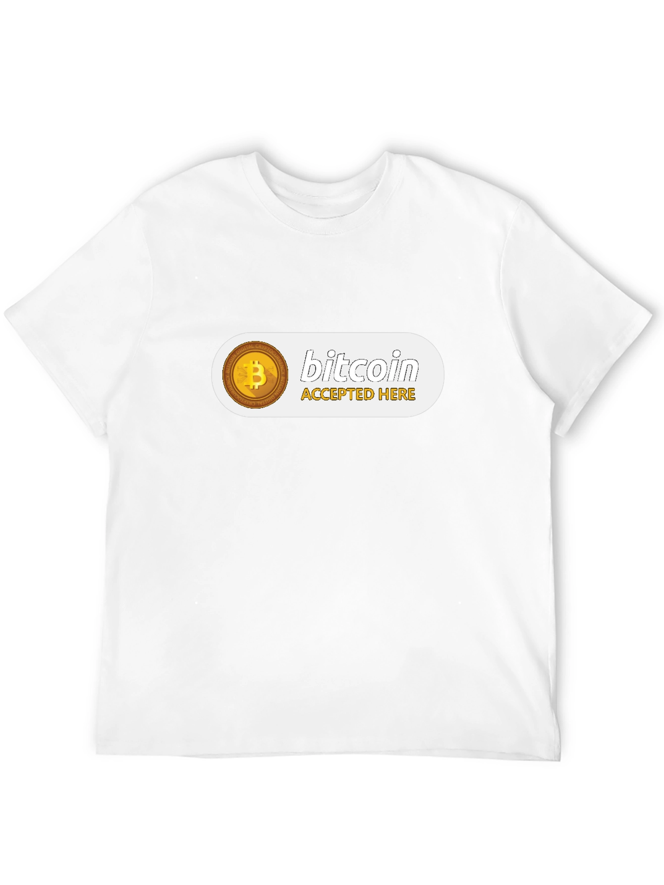Bitcoin Accepted Here Black T-Shirt