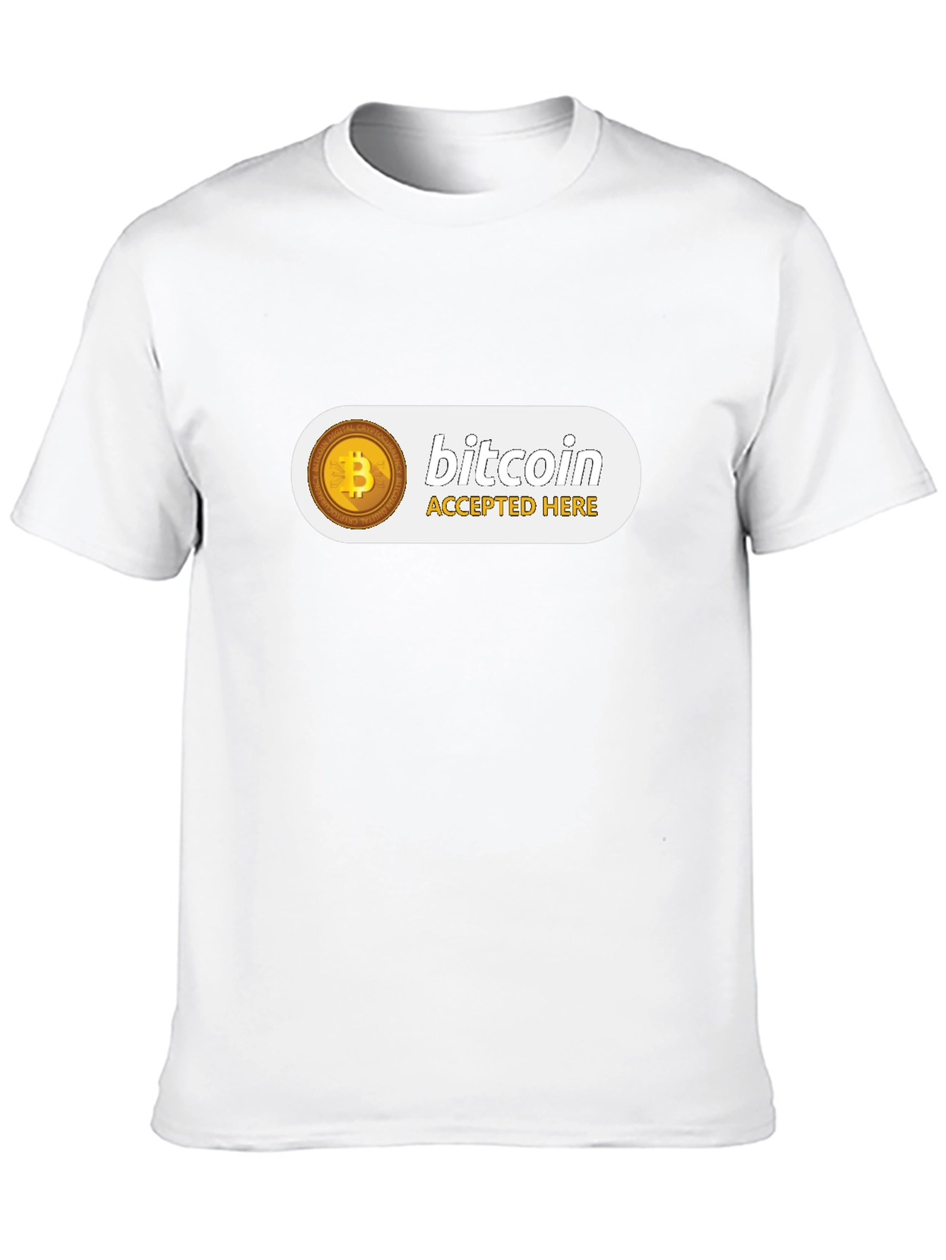 Bitcoin Accepted Here Black T-Shirt