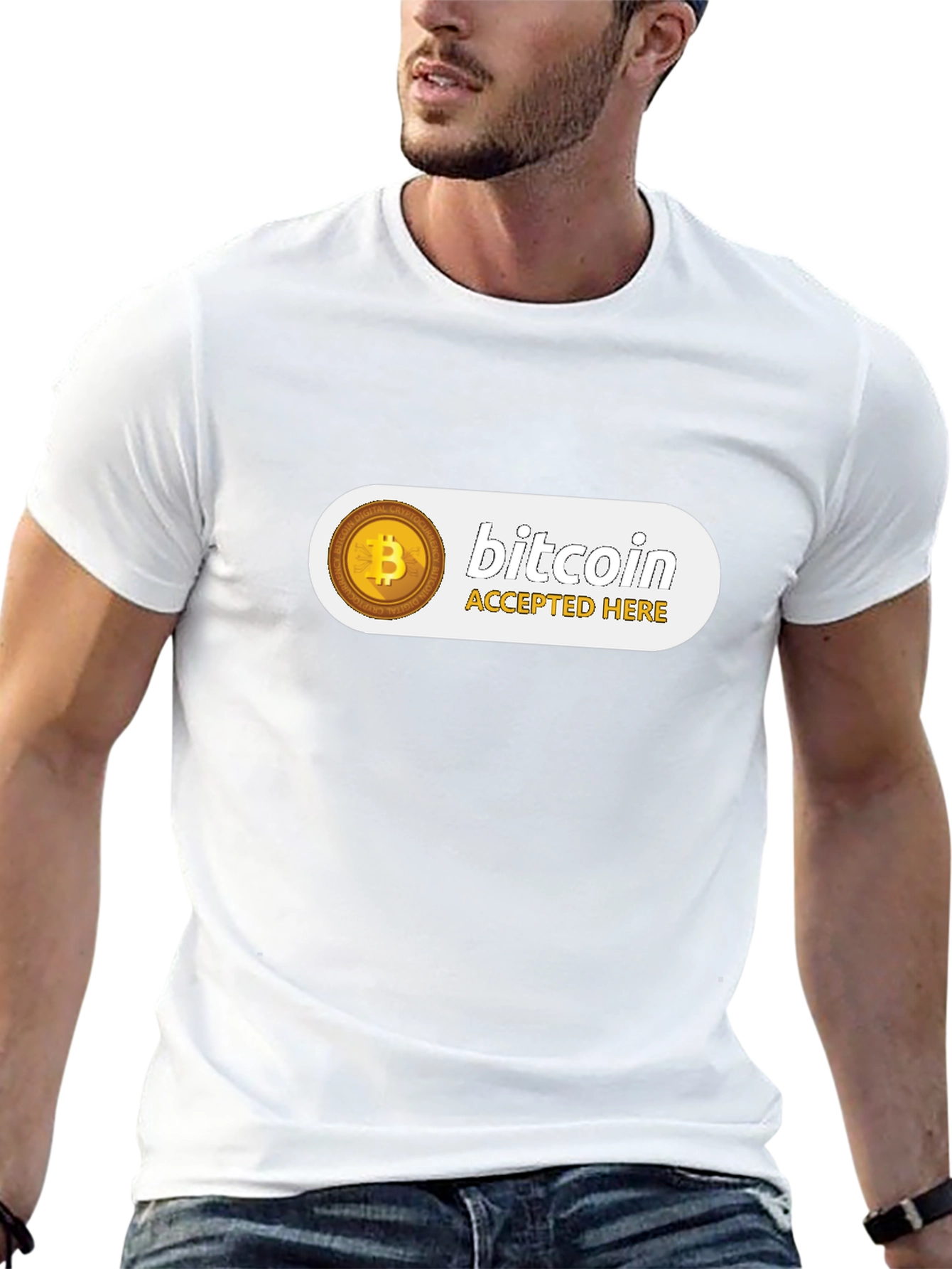 Bitcoin Accepted Here Black T-Shirt