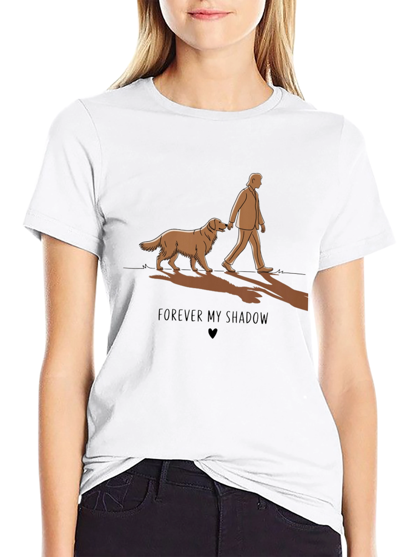 Forever My Shadow T-Shirt Dog Lover Tee