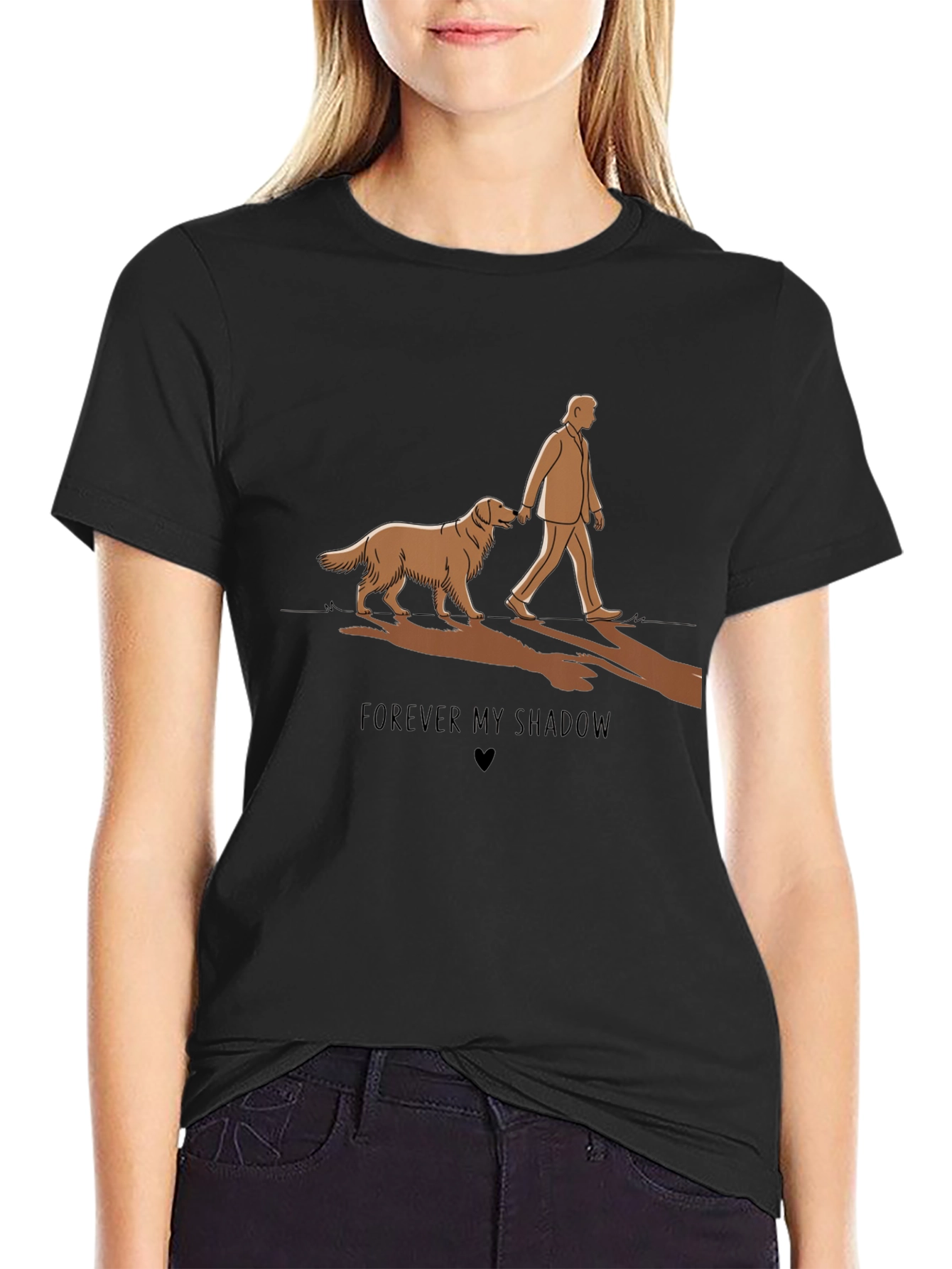 Forever My Shadow T-Shirt Dog Lover Tee