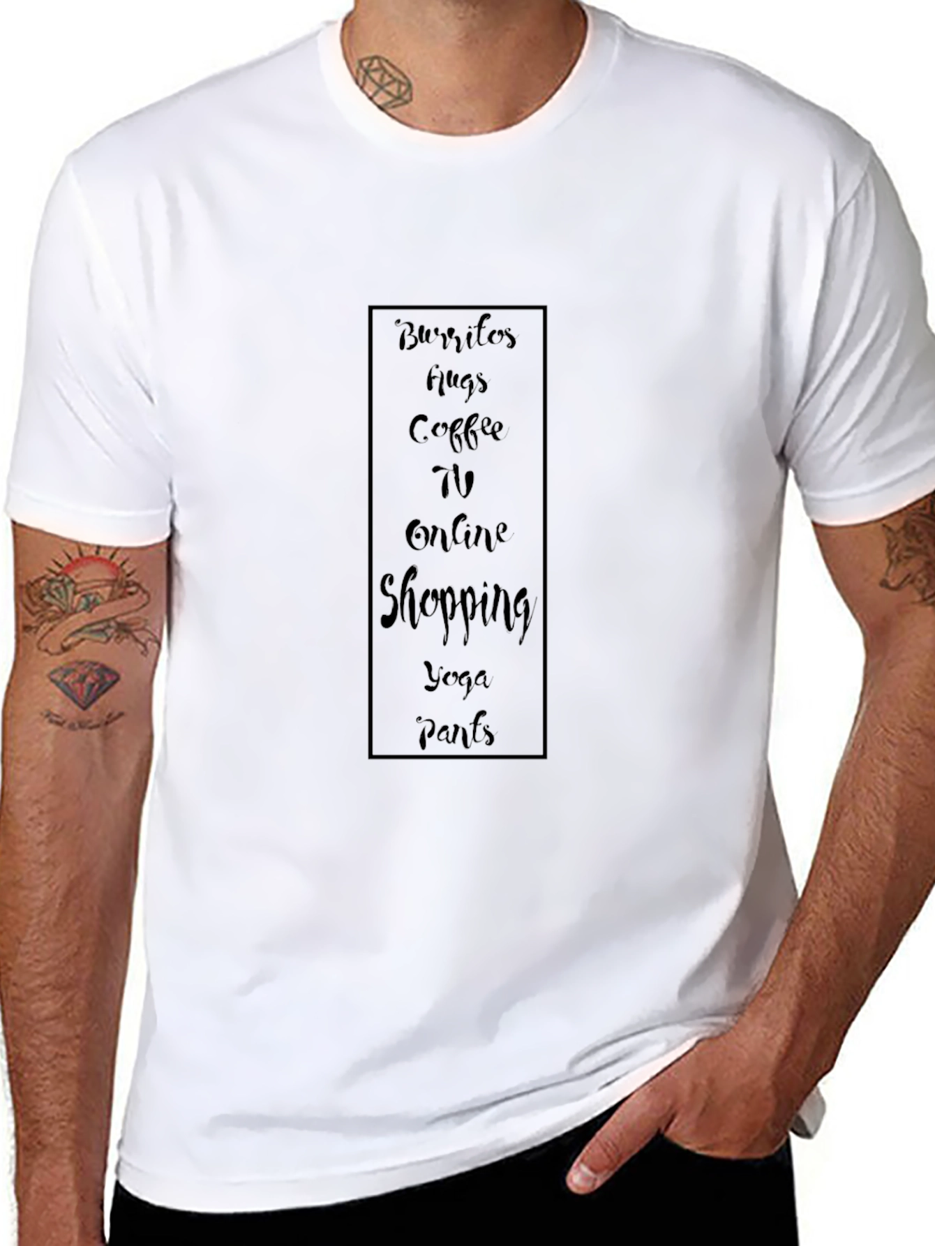 Burritos Hugs Coffee TV Graphic Tee