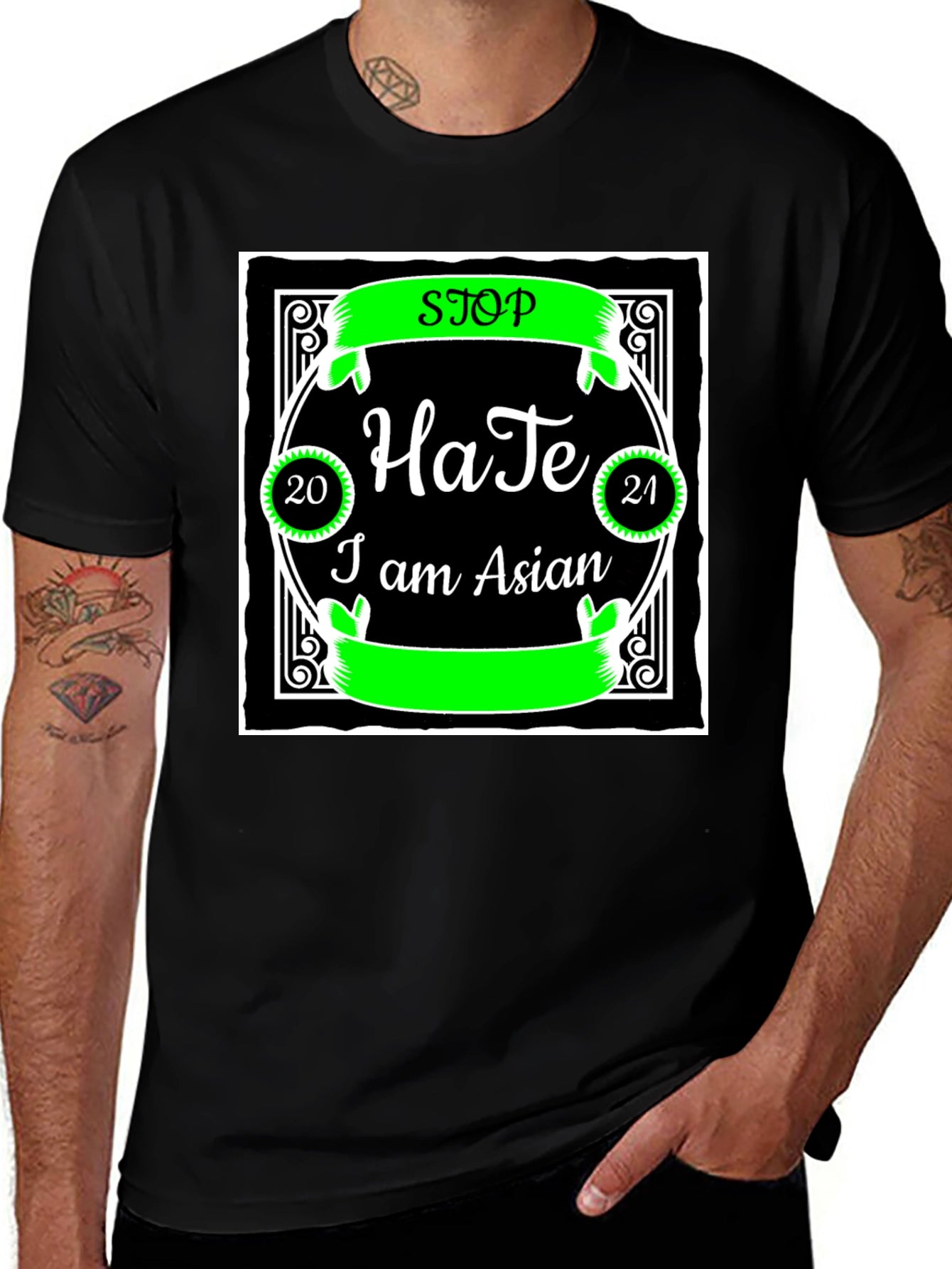 Stop Hate I am Asian T-Shirt