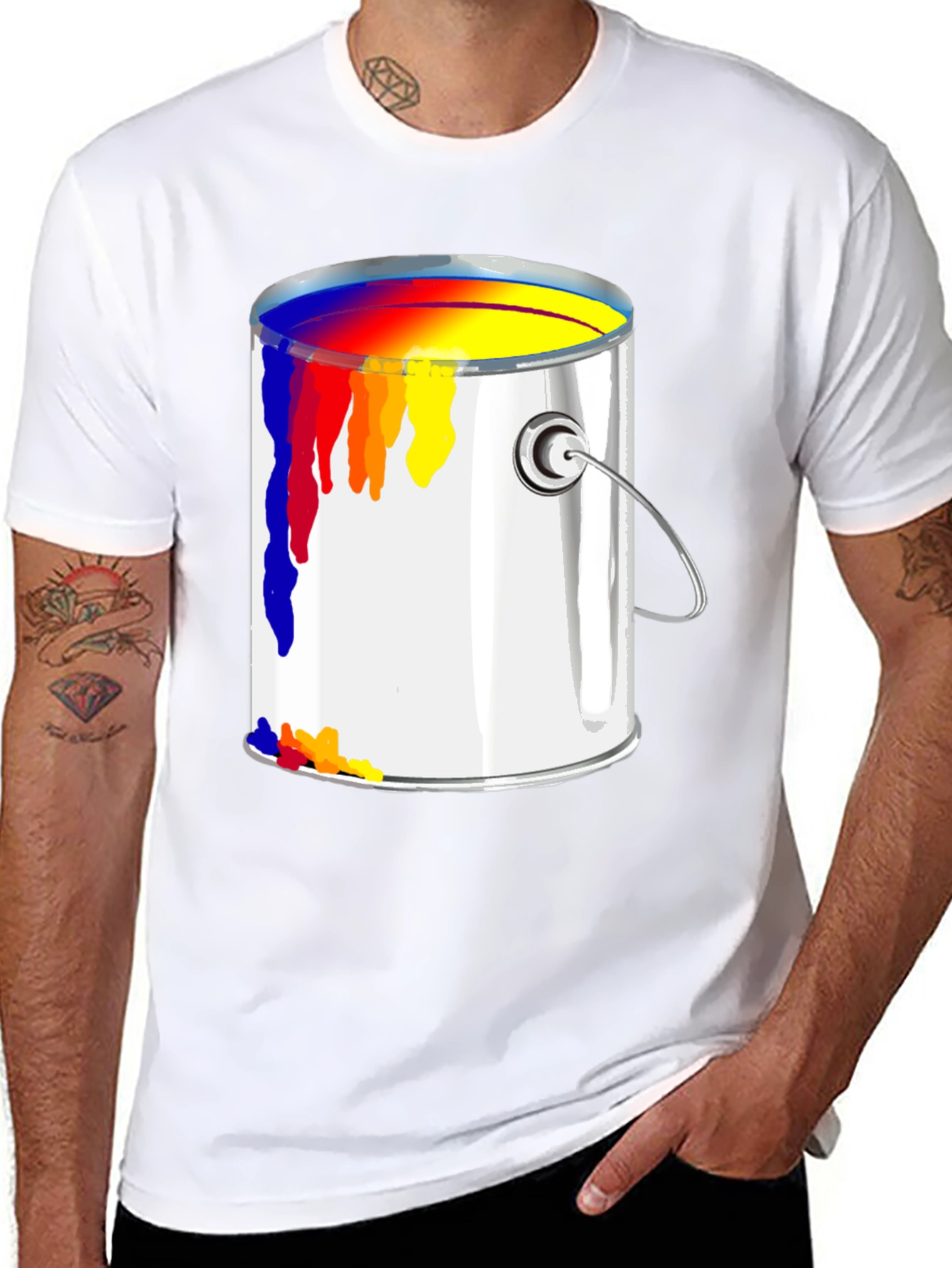 Paint Can Tee - Unique Graphic T-Shirt