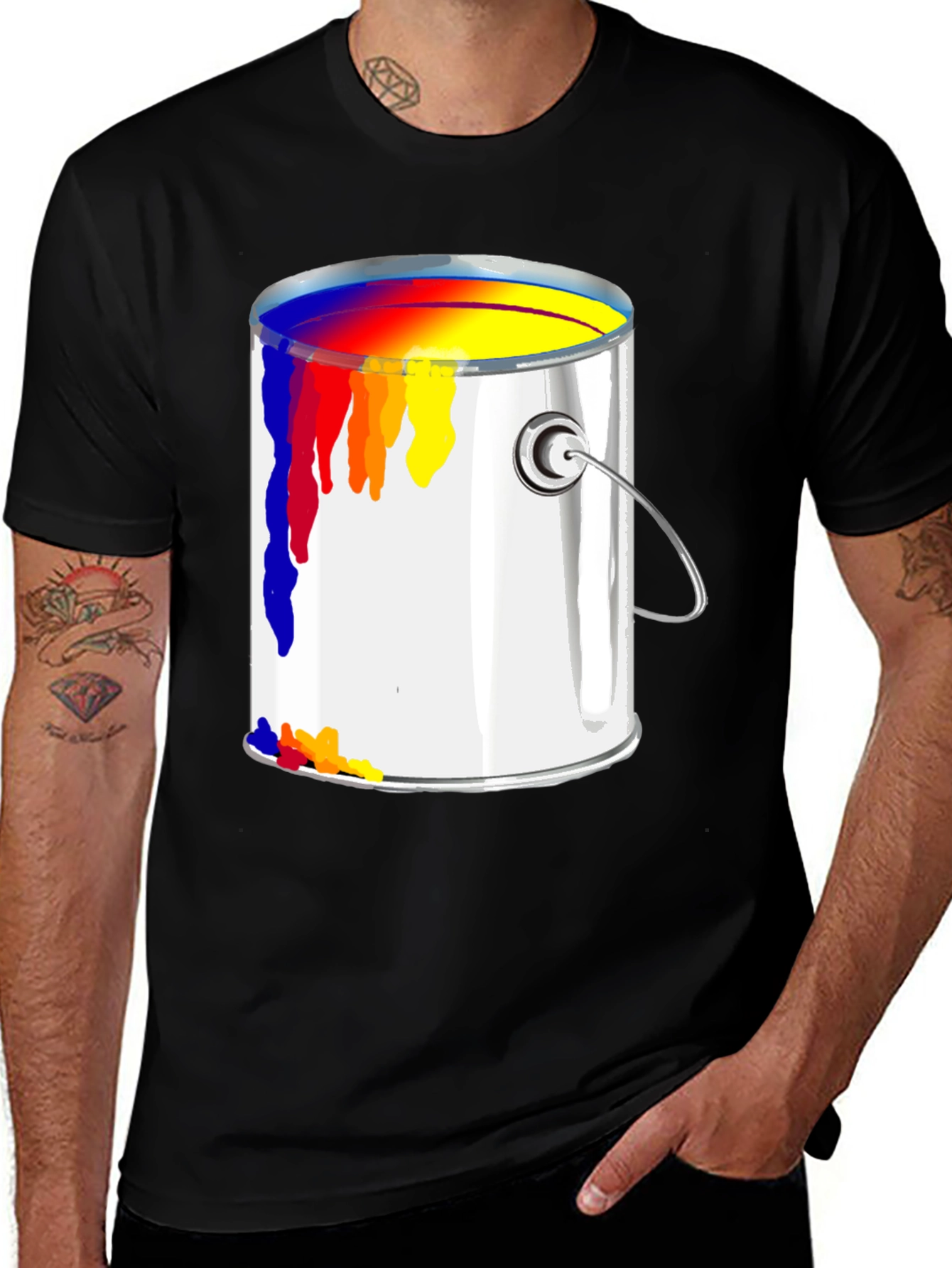 Paint Can Tee - Unique Graphic T-Shirt