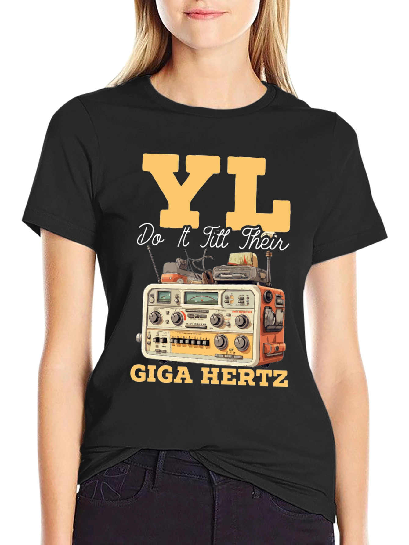 YL Giga Hertz Black T-Shirt