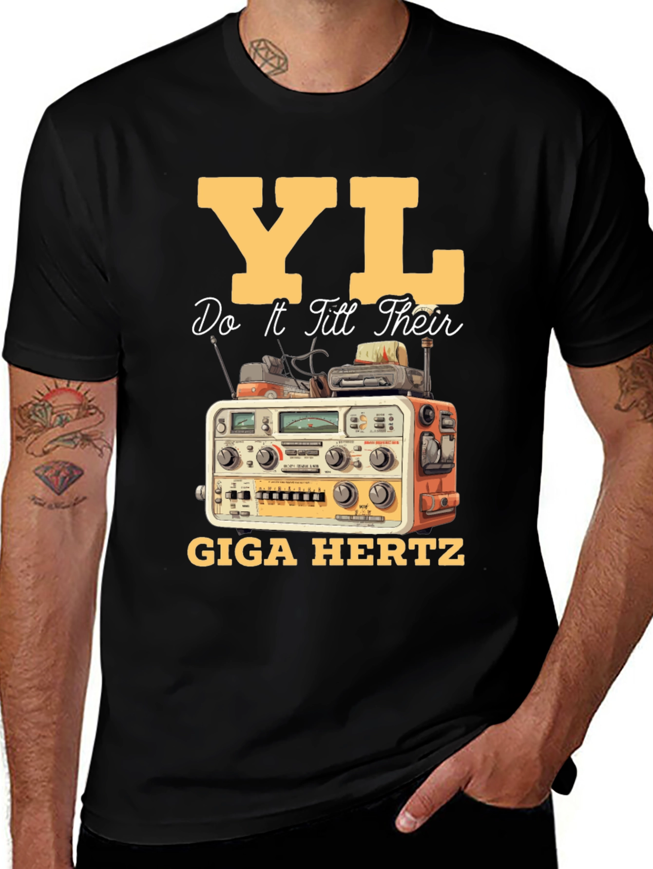 YL Giga Hertz Black T-Shirt
