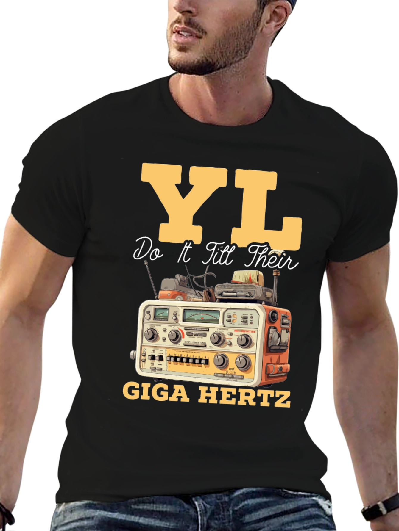 YL Giga Hertz Black T-Shirt