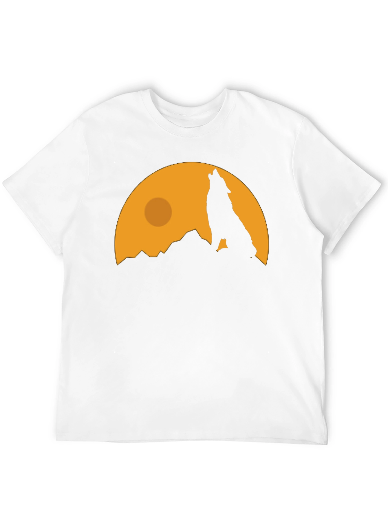 Wolf Howling at Moon Graphic Tee