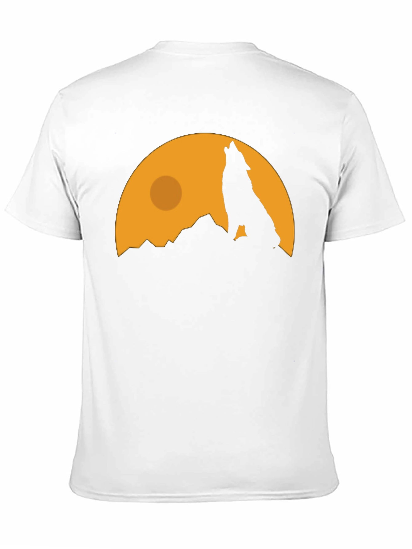 Wolf Howling at Moon Graphic Tee