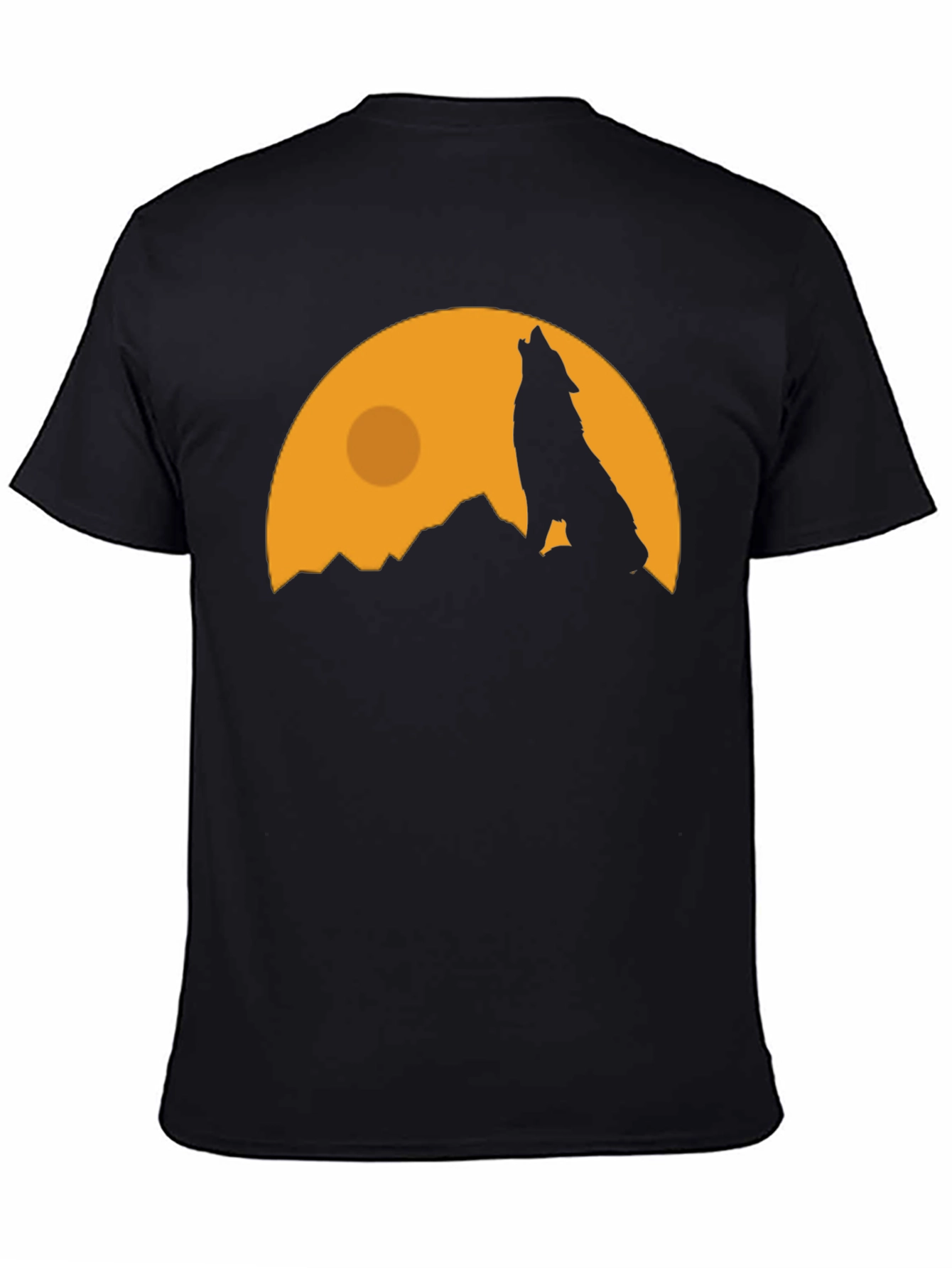 Wolf Howling at Moon Graphic Tee